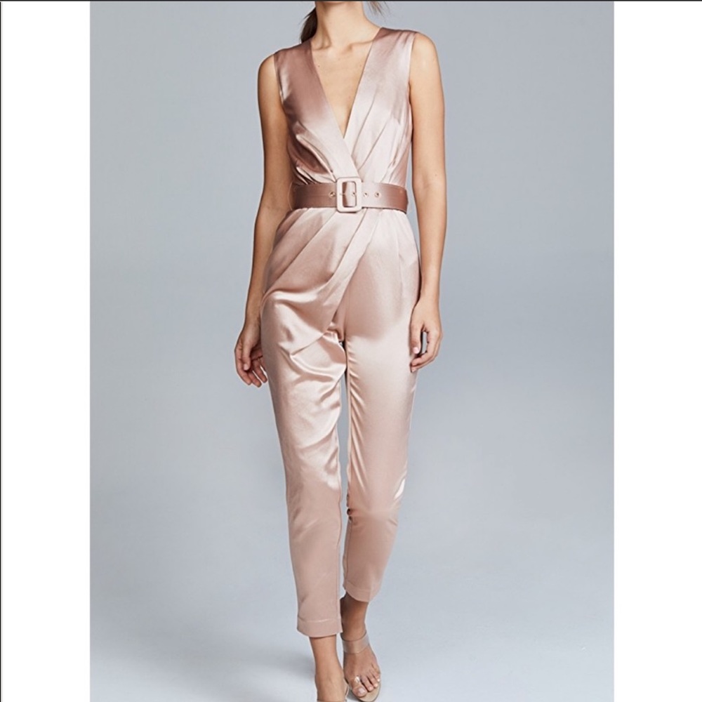 MISHA Kaela jumpsuit in blush